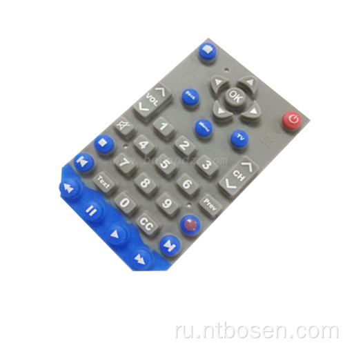 Пользовательский силиконовый квадратный кнопный кноп